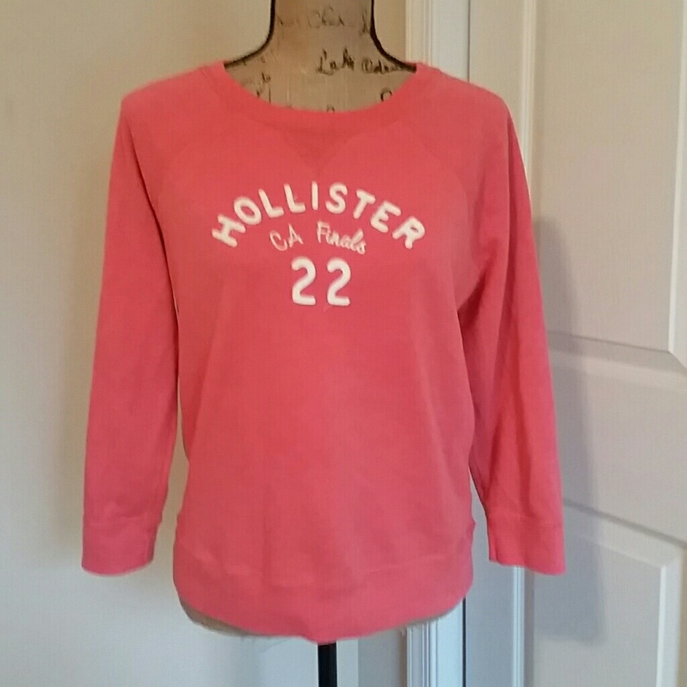 Hollister red lightweight sweatshirt. L